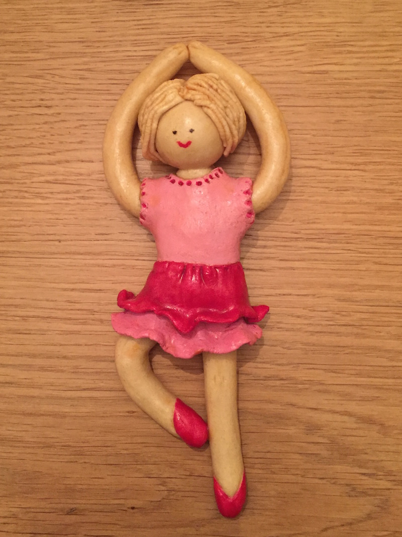 salt dough ballerina