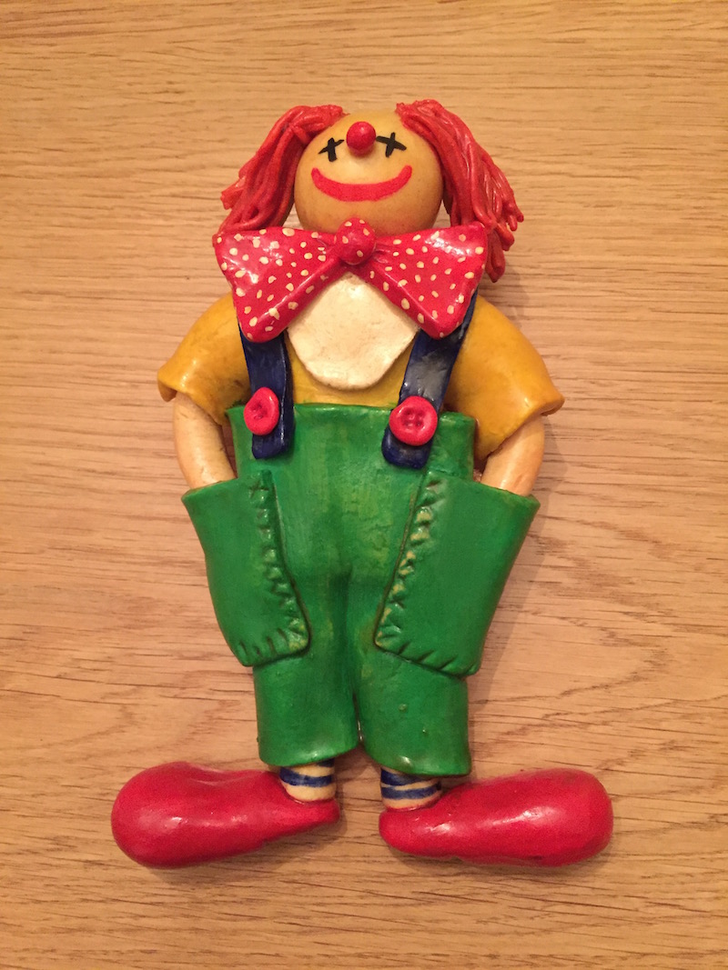 salt dough clown